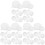 3Sets White Plastic Bucket Lid Replaceable Seal Lid for Food Storage 4