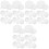 3Sets White Plastic Bucket Lid Replaceable Seal Lid for Food Storage 5