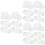3Sets White Plastic Bucket Lid Replaceable Seal Lid for Food Storage 8