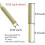 Titanium Plated Diamond Sharpener 8Pcs Chainsaw Bits Set for Electric Chainsaw, Sizes 5.5mm 6