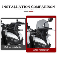 Motorcycle Windscreen Windshield Visor Wind Air Fairing Deflector Screen for CB1000 CB 1000 Hornet SP 2025 Gray