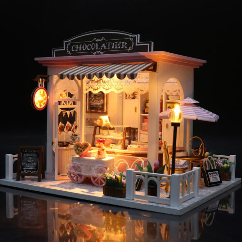DIY 3D Shop Puzzle Mini House Assembly Kit 2
