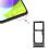 (Black) SIM-kortbrett + Micro SD-kortbrett for Samsung for Galaxy A72 4