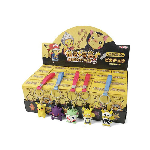 24Pcs/Set Random Pokemon Keychain 2