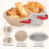 2pack Banneton Sourdough Bread Proofing Baskets, Cotton Rope Proofing Baskets for Sour Dough Bread Baking,Oval + Round 3