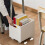Book Box Book Storage Box with Side Handles Stackable 50kg Load Bearing Multifunctional Use File Storage Bins 3