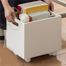 Book Box Book Storage Box with Side Handles Stackable 50kg Load Bearing Multifunctional Use File Storage Bins