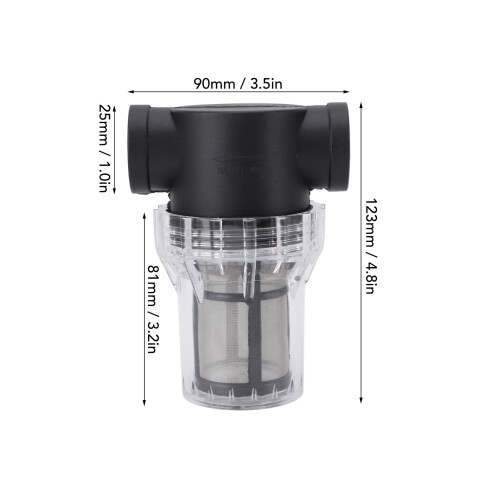 Filtro de tanque IBC con conector hembra G3/4 de plástico 1