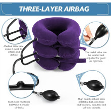 Neck Stretcher Cervical Traction Device for Home Use, Adjustable Inflatable Neck Brace for Pain Relief ()
