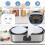 Yogurt Maker 2L Large Capacity Automatic Temperature Control 0-48 Hours Timer Digital Yogurt Maker Machine EU 3