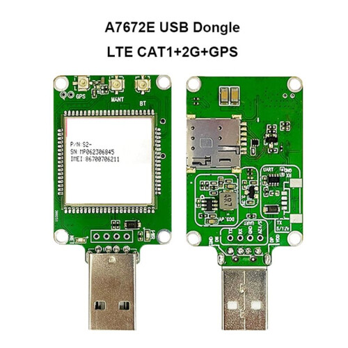SIMcom A7672E USB-Dongel LTE CAT1 SIMCOM-Modul A7672E-FASE Stöder Breakout för Europa/Mellanöstern/Afrika 2