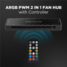 Fan Controller ARGB Chassis Fan Vontroller 5V 3-Pin 1-to-9 Fan Hub Heatsink HUB Adapter