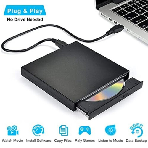 Blu-Ray Burner USB3.0 External Optical DVD Drive Recorder BD-RE/ROM 3D Blu-Ray Players Writer Reader for Windows / OS 1