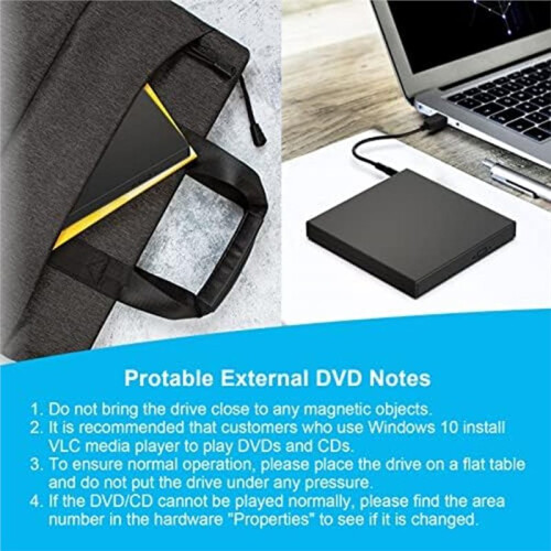 Blu-Ray Burner USB3.0 External Optical DVD Drive Recorder BD-RE/ROM 3D Blu-Ray Players Writer Reader for Windows / OS 2