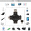2 im 1 Typ C USB-Tester Farbbildschirm LCD-Digitalmultimeter, USB C Spannungsstrom Voltmeter Ampere Voltmeter Detektor 1