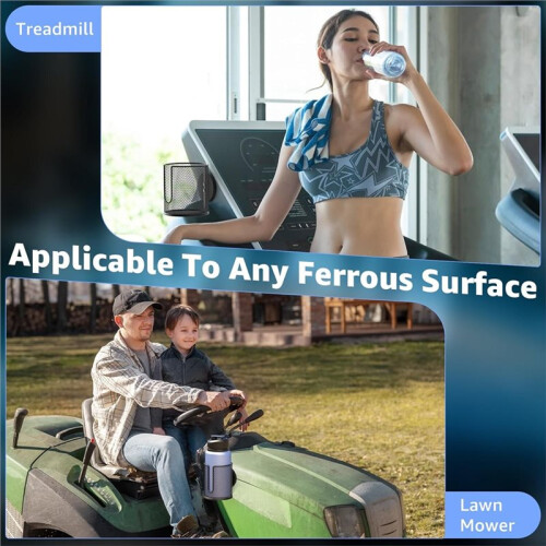 2pcs Magnetic Cup Holder Fall Protection for Tractor, Mower, School Bus  Ferrous 1