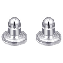 Vergrendelbare Oorbelstoppers voor Hangende Oren, Hypoallergeen, Geschikt voor Stiftjes van 0,9-1,2 mm, Verguld Veiligheidsdopje Zilver