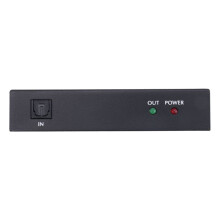 Digital Optical Audio 1X4 Splitter Digital SPDIF Toslink Optical Fiber Audio Splitter 1 i 4 Ut Aluminiumlegering (US-Kontakt)