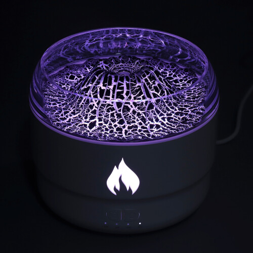 Flame 280 ml Schwarzer Diffusor für ätherische Öle kompakt 1