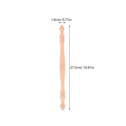2Pcs Solid Wood Roman Column Pillars For Staircase And Home Decor 2