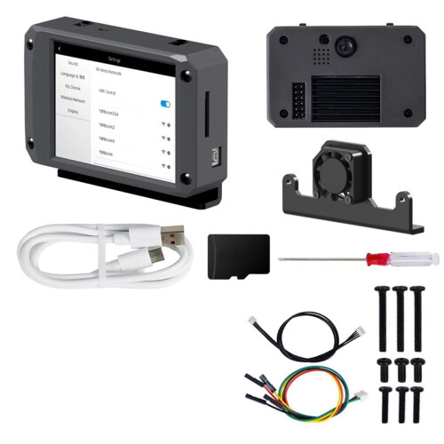K230 Al Visual Recognition Camera Module with 2.4-Inch HD Touch Screen Large Memory for Robot Kit, with Fixed Bracket 1