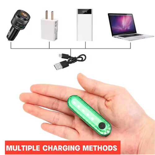 6 Pcs LED Boat Navigation Light Type-C Charging Sailing Signal Lamp 4 Mode Waterproof Safety Warning Light 2