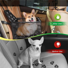 Deluxe Pet Car Cushion for Dogs - Waterproof, Breathable Rear Safety Kennel