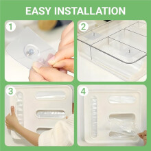 Organizador de Bolsas para Almacenar Alimentos, 4 en 1, de Plástico, para Sándwiches, Ideal para Cocina, con Capacidad para Galones, Cuartos y