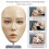 Silicone Makeup Mannequin Face, Practice Board for Eye Makeup, Eyeliner & Eyeshadow Simulation 3