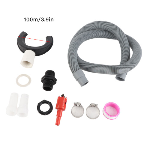 Rain Collector Downpipe Hose System, 100mm Plastic Rainwater Diverter 1