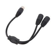 Cavo Y da 7 pin maschio DIN a due 7 pin femmina, 1,64 piedi, adattatore audio in PVC per auto