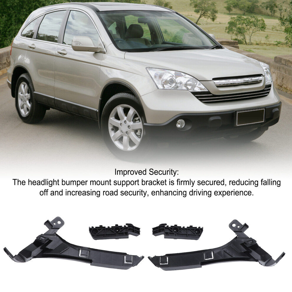 4Pcs Front Bumper Bracket Cr-V 07-11 7444352555406