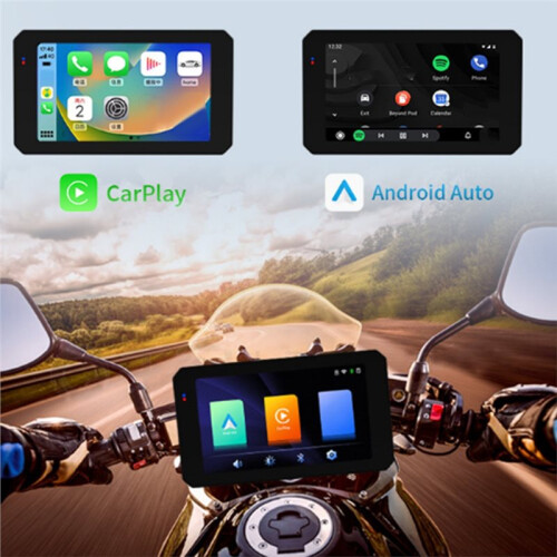 Motorcycle 5 Inch Display Wireless CarPlay Android Auto Palyer Motorcycle Navigation Screen Portable Digital Display 2