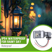 4 Pack Photocell Sensor for Outdoor Lights, 120VAC 50/60 Hz Photocell IP54, Swivel Mount Photocell, Dusk to Dawn Sensor