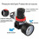 AR2000 G1/4'' Thread Air Control Compressor Pressure Relief Regulator Valve with Fitting 3
