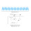 10PCS 19mm Plastic Binding Spines 150 Sheets 30 Rings Blue 2