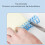 10PCS 19mm Plastic Binding Spines 150 Sheets 30 Rings Blue 7