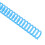 10PCS 19mm Plastic Binding Spines 150 Sheets 30 Rings Blue 10