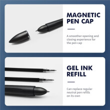 Penna Magnetica Levitante Che Non Cade, Penna Autoportante, Regalo Aziendale, Penna Magnetica con Firma A Ventosa per L'Ufficio Quotidiano