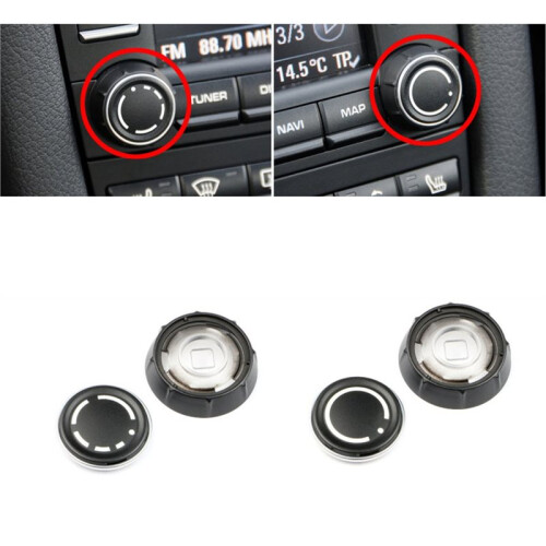 Interior Console Knob Trim CD Knob Replace Trim for Cayenne 911 997 Boxster Cayman 2007-2012 2