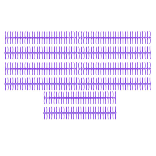 10PCS Purple 19mm Comb Binding Spines for A4/A5, 150 Sheets 2