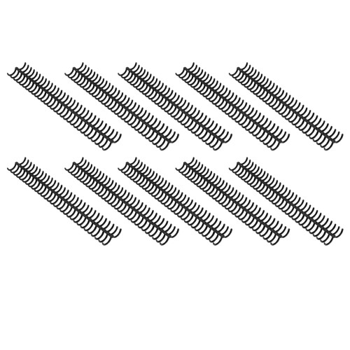 Binder Spines 19mm 30 Rings Plastic Suitable for A4/B5/A5 150 Sheets Black