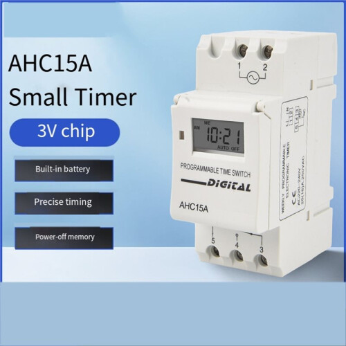 220V Miniature   Timer AHC15A Fully Automatic Electronic  Controller Timer 1