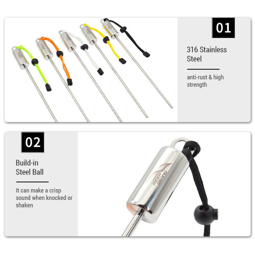 Scuba Pointer 31,5  2,5 cm Edelstahl, 125 g, Farbe: Multi 1