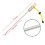 Scuba Pointer 31,5  2,5 cm Edelstahl, 125 g, Farbe: Multi 5