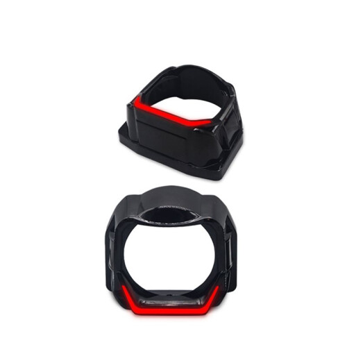 1 Par de Anéis de LED Halo para Lentes de Projetor Redondas de 3 Polegadas com Luz DRL Angel Eye Vermelha 1