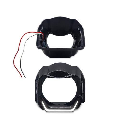 1 Par de Anéis de LED Halo para Lentes de Projetor Redondas de 3 Polegadas com Luz DRL Angel Eye Brancas 1