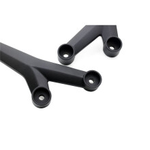 Motorcykel Bakpassagerare Fotpinnar Bracket Kit Fotstöd Fotstödsfäste för Trident 660 TRIDENT660 2021-2024 Silver