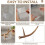 Horn Mount, Four Piece Assembly Kit, Drill Free Trophy Display, Floating  Shelf Riser, Home Decor Accessory 6