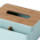 Cache-boîte à mouchoirs en PP 210 g 18  14,5  9,3 cm vert 10